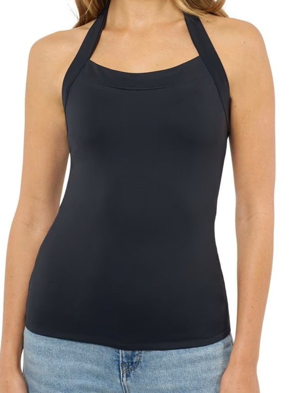 Edited by Remi Bader 1X Black Women's Halter Top NWT